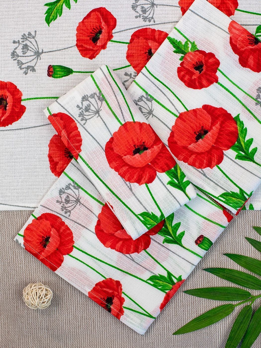 Полотенце кухонное Маки