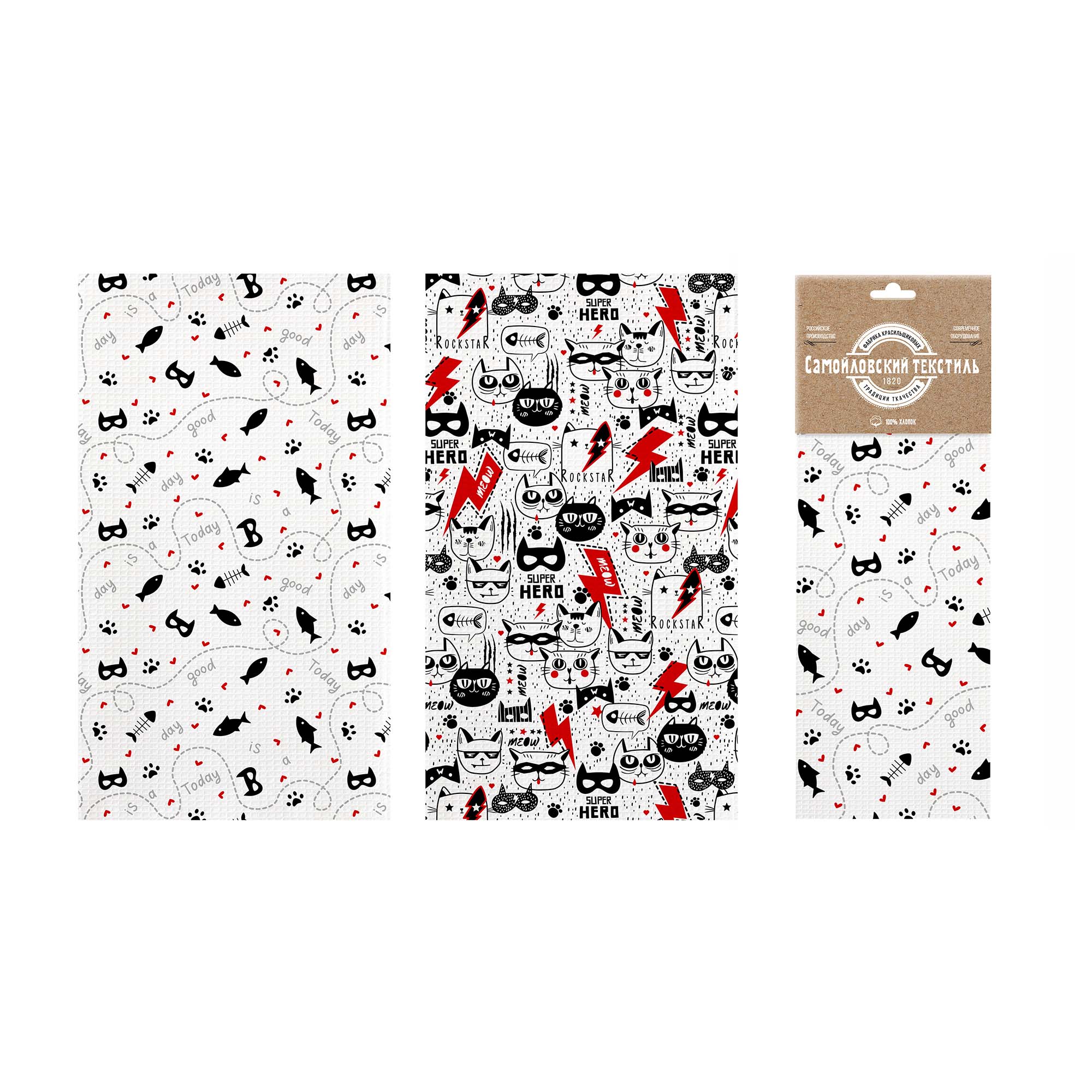 Набор полотенец кухонных Cat Hero